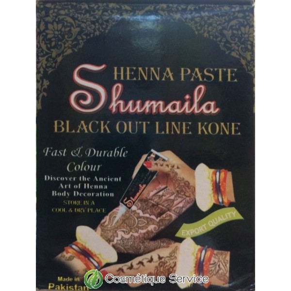 Tube de henna noir 