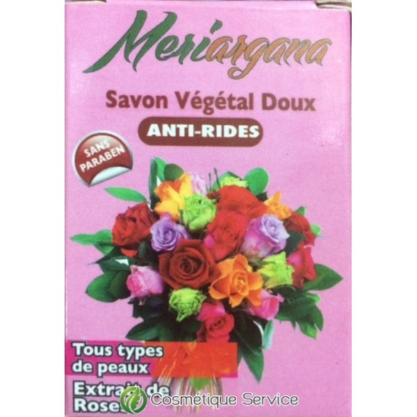 Savon anti ride à la rose - MERIARGANA